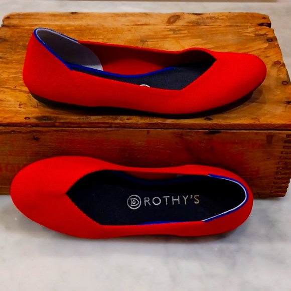Rothy's Shoes - Rothy's Round Toe Red Slip On Sz 8
